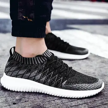 

Mens Casual Mesh Trainer Light Breathable Sneakers Men Lightweight Sports Running Shoes