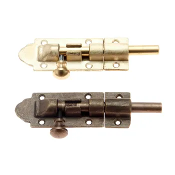 

1Pc 123mm Vintage Barrel Latch Cupboard Door Lock Slide Bolt Stapler Gate Latch Hardware Antique Bronze Brass Cabinet Door Bolts