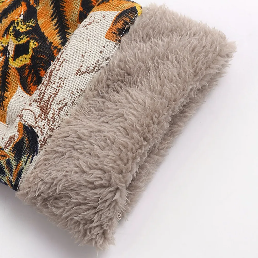 Goedkoop Vrouwen blend jas Winter Warm Bloemen Capuchon Bloemenprint Hoody Vintage Oversize Jassen Winter Gewatteerde Jas Vrouwen Parka