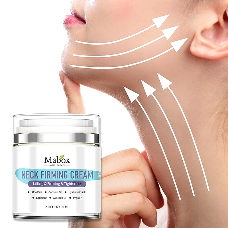 

Mabox Neck Care Cream Rejuvenation Moisturizing Firming Skin Whitening Neck Wrinkles Hexapeptide Hyaluronic Acid Beauty
