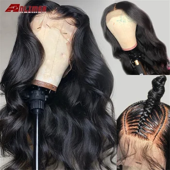 

Anlimer Remy Human Hair Wigs Pre Plucked Remy Brazilian Body Wave Lace Front Wigs with Baby Hair 150% Density