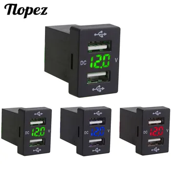 

2.1A Dual USB Car Socket Charger 12-24V Promotional LED USB Car Power Adapter Charger For Toyota For Mobile Phone Car Charger D5