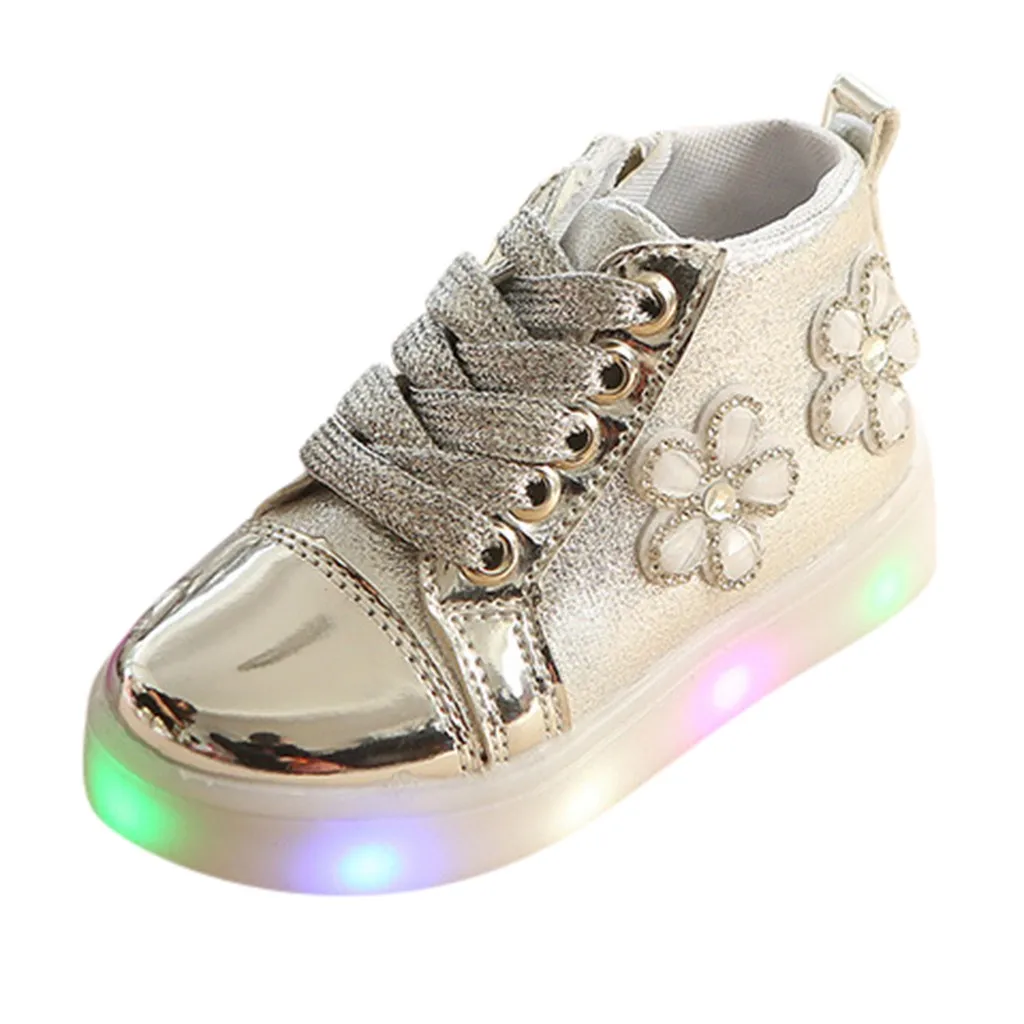 Обувь для детей на поясе для девочек; одежда для принцесс с букетом на свадьбе; кеды с подсветкой светильник на шнуровке; спортивная обувь для баскетбола Беговая одежда для малышей для активного отдыха и 19Sep