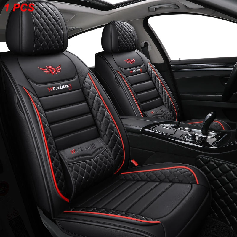 Black Red Leather Car Seat Cover For Chevrolet Aveo T250 Aveo T300