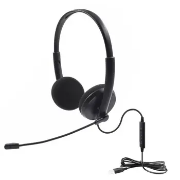 

Call Center USB Headset Noise Cancelling Headset Headphone with Microphone Volume Control Function