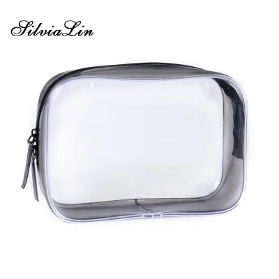 

5pcs Transparent PVC Bags Travel Organizer Clear Makeup Bag Beautician Cosmetic Bag Beauty Case Toiletry Bag Make Up Pouch Bags