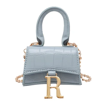 

French Luxury Luxury Crocodile Pearl Chain Girl Shoulder Messenger Bag 2020 Ins Women New All-match Handbag Shoulder Bag
