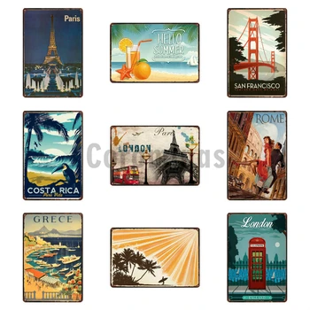 

Retro Vintage New York City Classic Vintage Tin Sign Metal Plate Iron Poster Wall Bar Decoration Restaurant Home Art Craft Decor