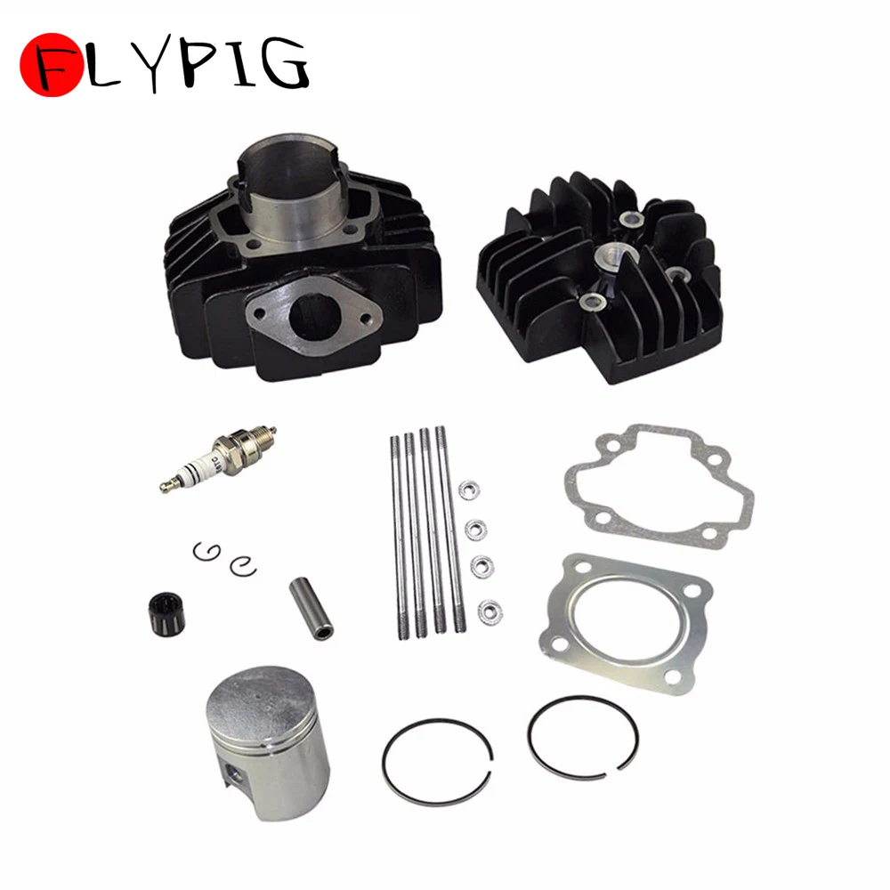FLYPIG для Yamaha YF60S 4-Zinger QT50 60CC 36R-11311-00-00 36R-11111-00-00 головка цилиндра поршень прокладка верхний конец Свечи Зажигания Комплект