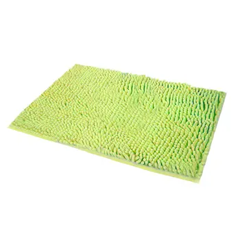 

40x60CM Large Size Solid Blue Color Microfiber Chenille Bathroom Floor Mat Anti-Slip Kitchen Bathroom Floor Mat Doormat