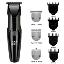 Профессиональный перезаряжаемый триммер для стрижки волос борода бритва для мужчин Салон электрические ножницы резак гравировальный станок для стрижки волос