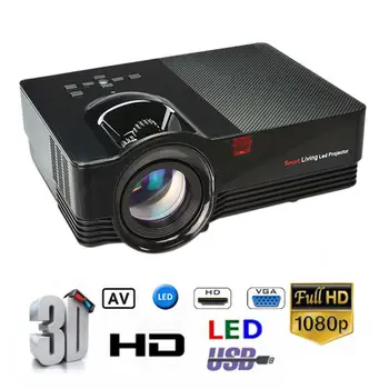 

VS67 Portable Mini LED Projector 800x480 1800 Lumens Support 1080P Full HD Video Beamer For Home Cinema Movie Media Player