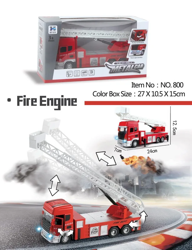 

1: 32 Children Model Warrior Alloy Engineering Vehicle Recovery Tank Firefighting Mixer Truck Model Toy