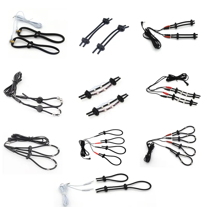 SM Strong Electro Shock Silicone Penis Ring Electric Stimulate Therapy Massager Cock Ring Penis Extender Medical Sex Toy Men electro sex toys electric sex toys penis rings