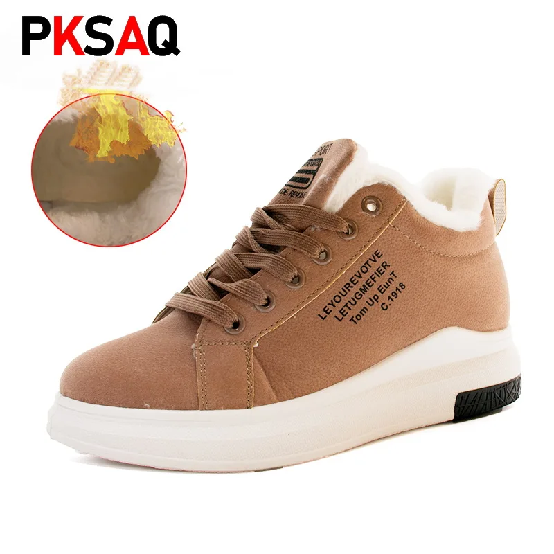 

2019 New Cotton Shoes Female Winter Korean Edition with Velvet Flats Dropshipping Thick Bottom Warm Snow Women Shoes