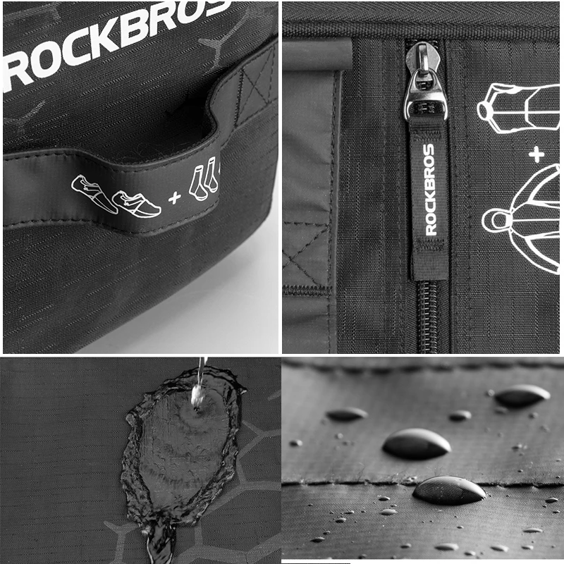 ROCKBROS велосипедные сумки водонепроницаемые спортивные сумки большой емкости Триатлон сумки рюкзак с дождевиком наружная сумка