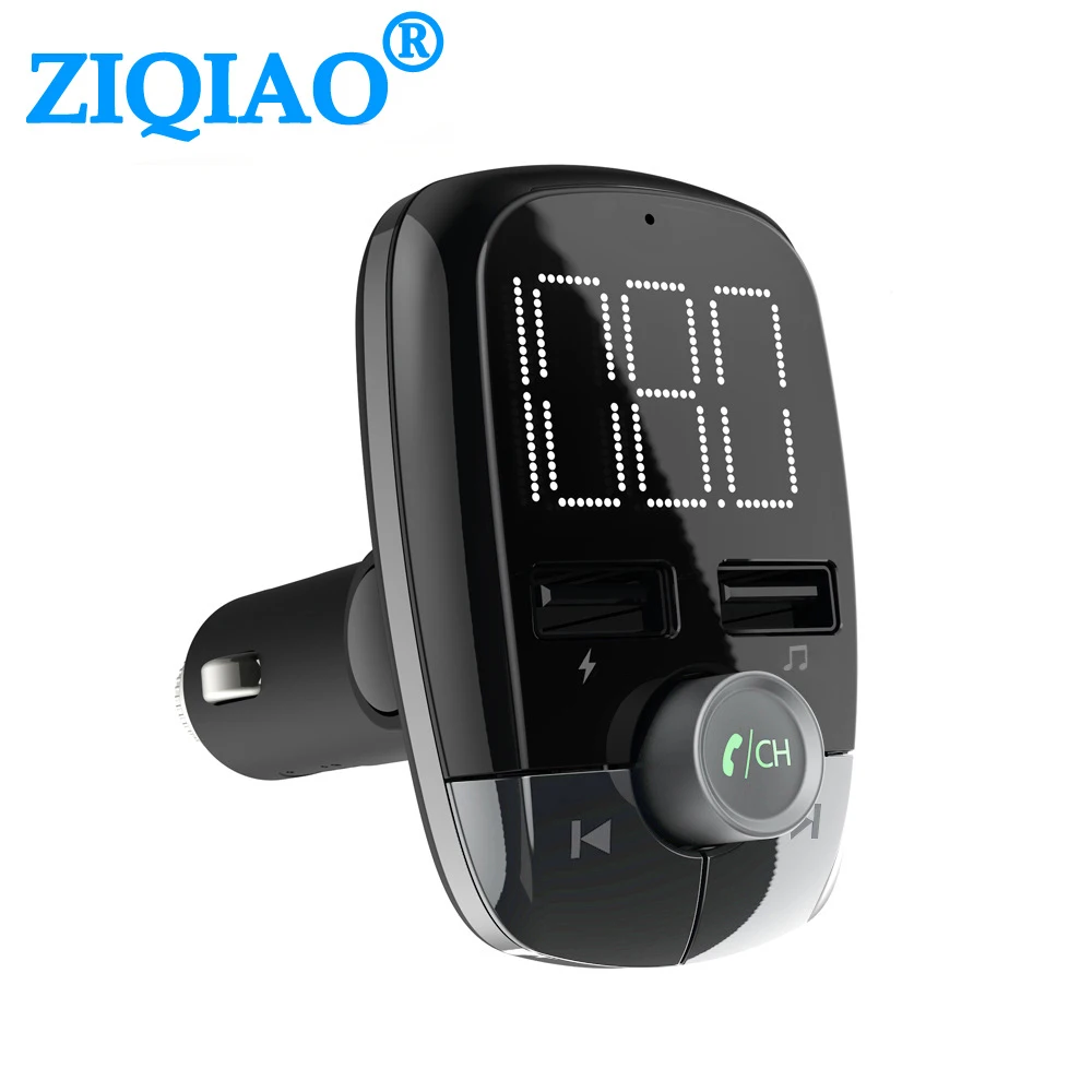 

Wireless Handsfree Bluetooth Car Kit 5.0 FM Transmitter Modulator Audio Radio Music Mp3 USB Player Phone Charger
