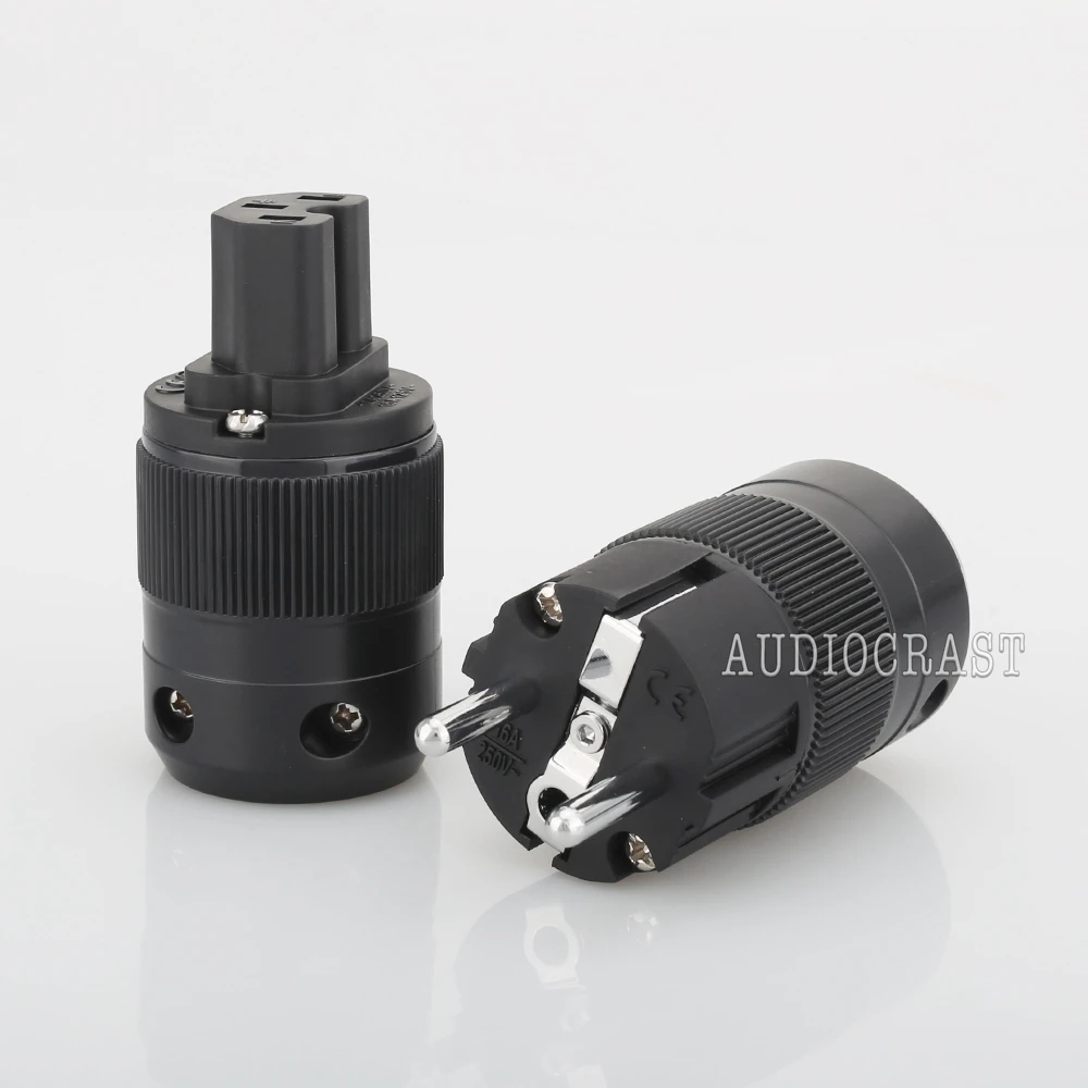 VB0109 High End родием EUR Schuko EU Мощность Plug& IEC разъем