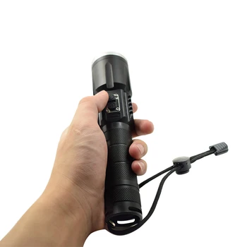 

T6+COB LED Flashlight Rechargeable Zoomable 7 Modes Camping Lanterna Waterproof 18650 Torch Lamp with 18650 Battery+Charger