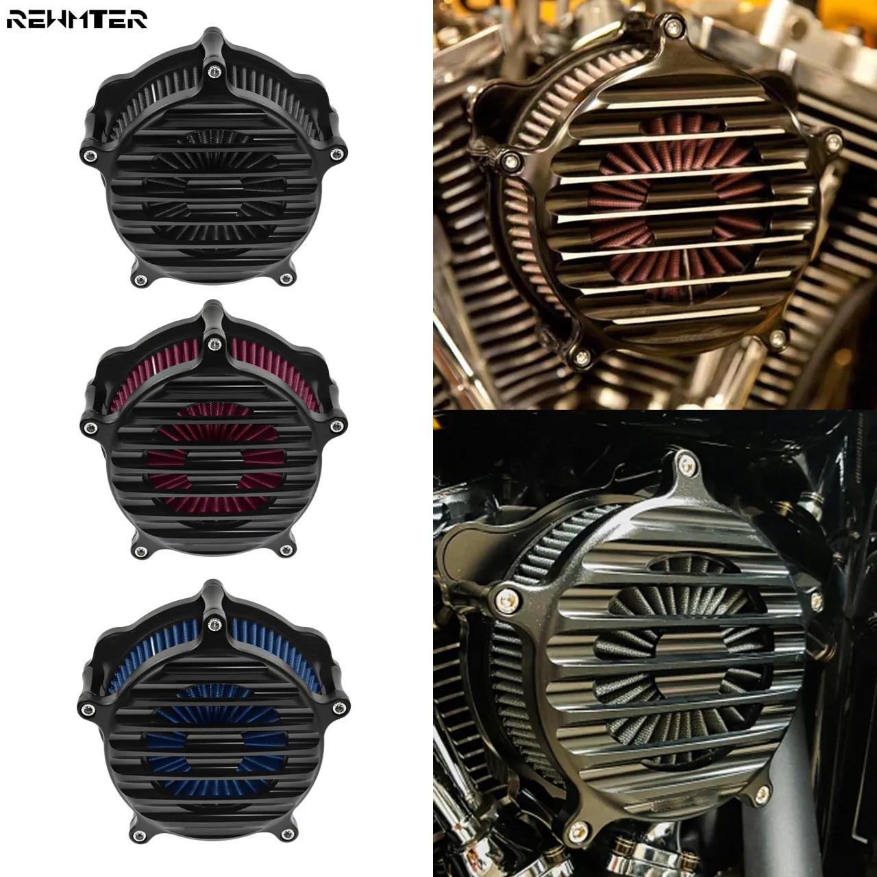Воздухозаборник для мотоцикла воздухозаборная система с чпу алюминий Harley Sportster XL