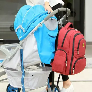 

Mummy Maternity Nappy Diaper Bag Large Capacity Baby Travel Backpack with Thermal Pocket Changing Pad Stroller Straps