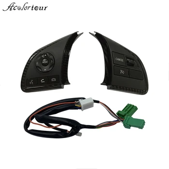 

Carbon Fiber Trim Steering Wheel Button For Mitsubishi ASX Cruise Multimedia Control Switch For Outlander 3 2012 2019 Mirage