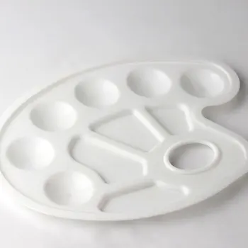 

Plastic Palette Art Paint Drawing Tray Color Palette for Oil Watercolour White Painting Pallet Painting Tool