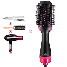 Многофункциональный выпрямитель для волос кудрявый и горячий гребень для волос и фен для волос ионный Женский 3 в 1 генератор бигуди для волос Горячая воздушная щетка инструменты