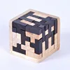 Creative 3D Wooden Cube Puzzle Ming Luban Interlocking Educational Toys For Children Kids Brain Teaser Early Learning Toy Gift ► Photo 2/6