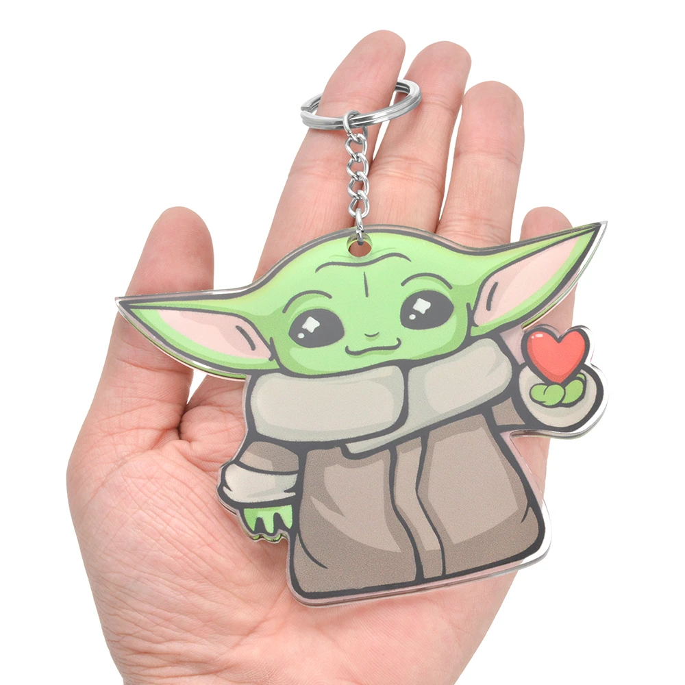 New Arrival Acrylic Keychain Star Wars Baby Yoda Figure Key Chains For Women Man Bag Car Keyring Holder Jewelry Accessories Gift Key Chains Aliexpress