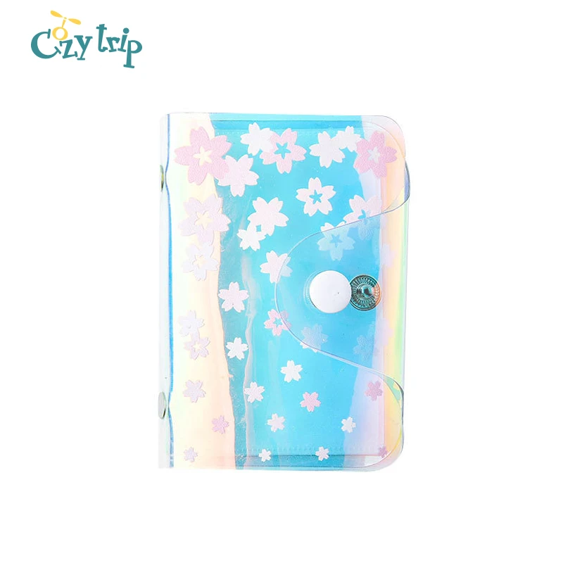 

Luminous Credit Card Holder PVC Coin Wallet Case with 20 Card Slots for Girls Women