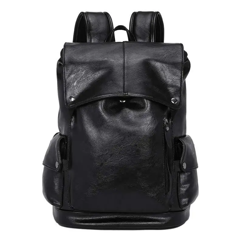 Fashion Men Backpack High Quality PU Leather Travel Bag Man Large Capacity Teenager Male Mochila Laptop Backpacks | Багаж и сумки