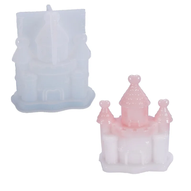 DIY Three dimensional Castle Resin Mold House Dream Castle Crystal