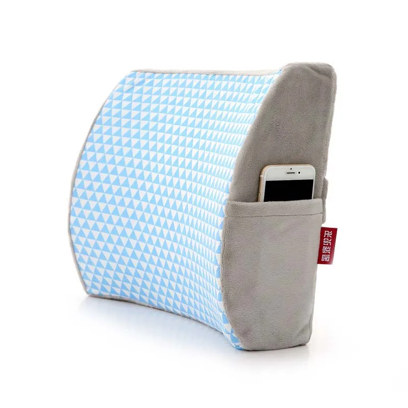 

Orthopedic Back-Seat Support Cushion Memory Foam Chair Back Cushion Office Massage Pad Car Driver Back-rest Pillow
