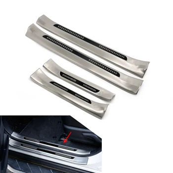 

13-18 For Toyota RAV4 RAV 4 Stainless Steel Inside Door Sill Protector Pedal Scuff Plate Cover Trims 2013 2014 2015 2016 2017