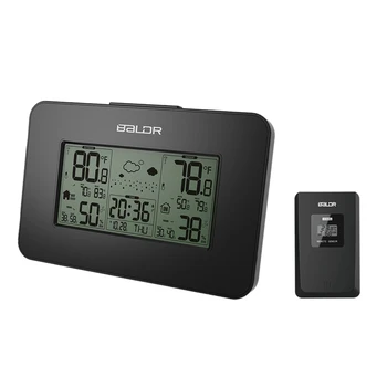 

Baldr Press Buttons Indoor/Outdoor Thermometer Clock Weather Station