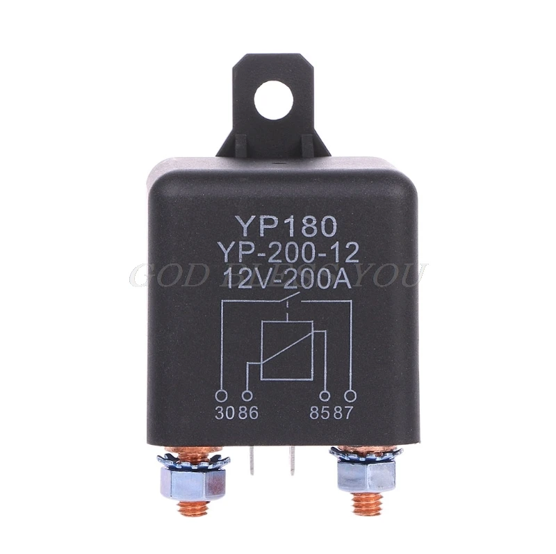 

12V DC 200A High Power Car Relay Truck Motor Continuous Type Automotive Switch