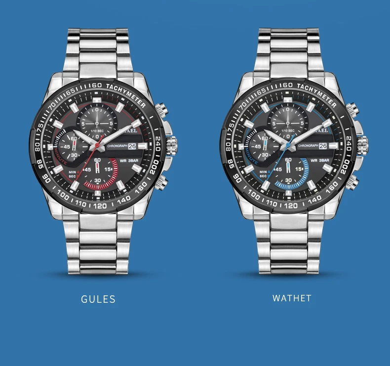 SMAEL мужские часы Топ бренд класса люкс кварцевые часы мужские часы из нержавеющей стали с ремешком синие спортивные наручные часы Мужские часы 9089