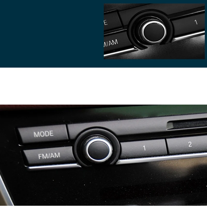 Для BWM 5 7 серии F10 F02 1 шт. ABS автомобильный переключатель громкости CD плеер переключатель кнопка Крышка отделка запасной чехол авто аксессуары