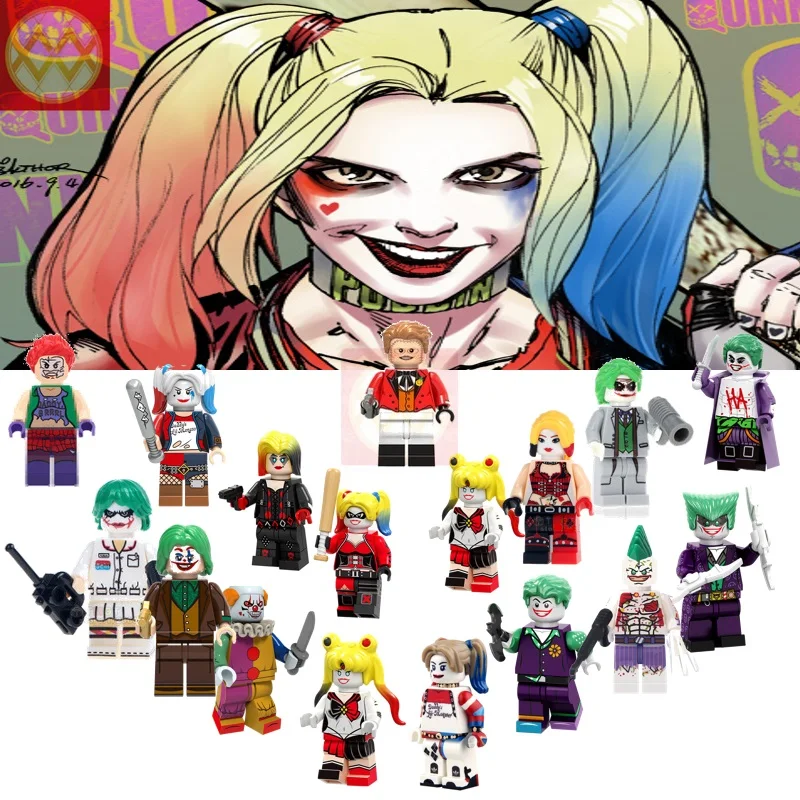 

For Marvel Movie Figures Dc Batman Gotham The Joker Harley Quinn Building Blocks Barbara Gordon Suicide Squad