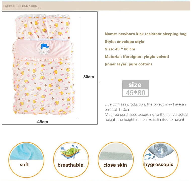 Medoboo хлопковый Конверт для новорожденных Cocoon детский спальный мешок для беременных больничный разрядный комплект коляска конверты для разряда