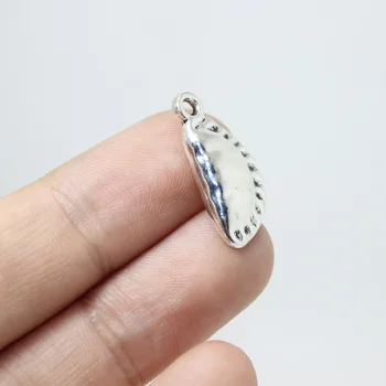 

Yamliy 15pcs--21*10mm Pierogi Charm Zinc alloy 3d Food Dumplings Charms Pendant for jewelry making Necklace,Eearrings 2 Colors