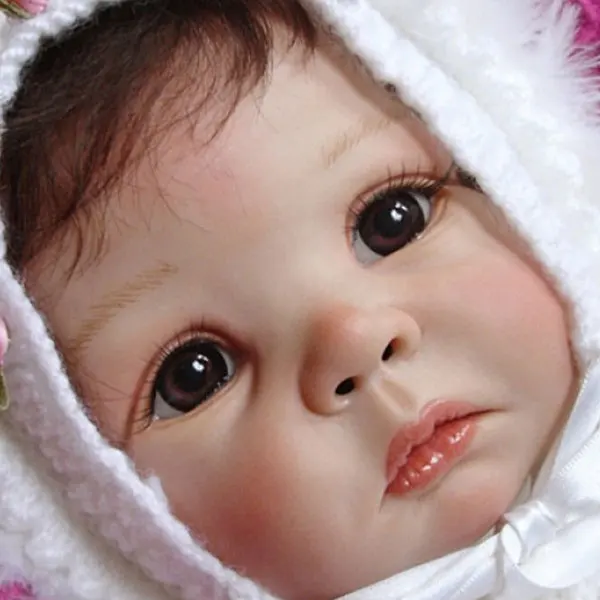 NPK 21 pouces Reborn Kit de poupée pièces de poupée inachevées daphné par Elly Knoops amour visage grands yeux bébé