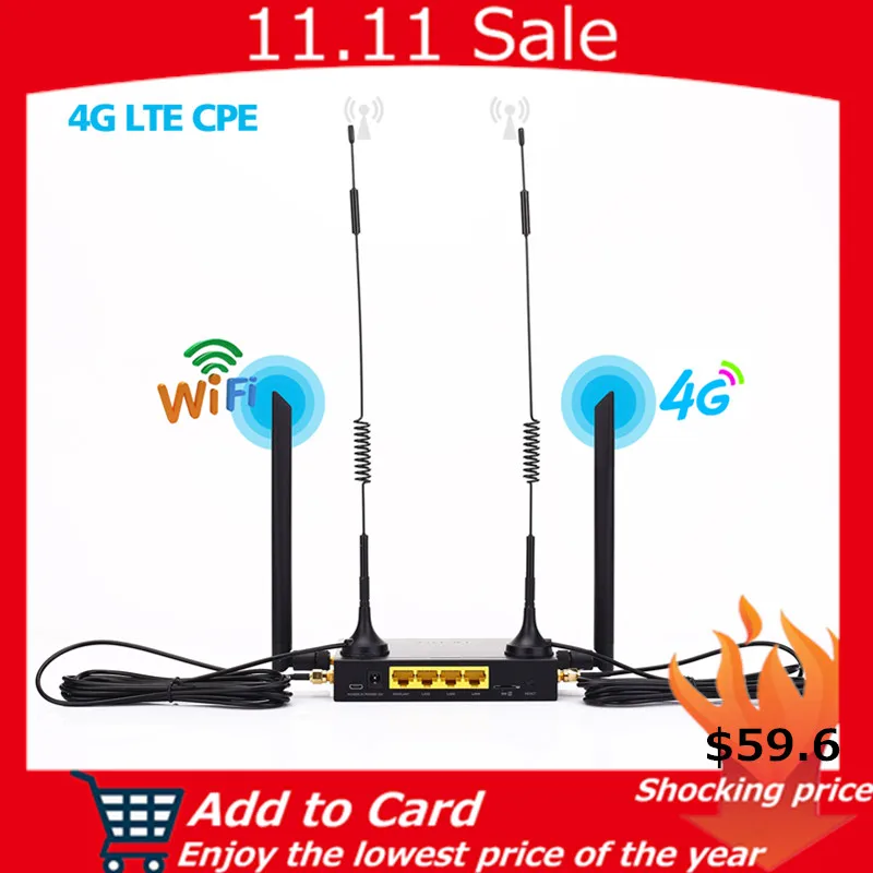 Preise KuWFi Router 300Mbps Industrie Router CAT4 4G CPE Router Extender Starke Wifi Signal Suport 32Wifi benutzer Mit sim Karte Slot