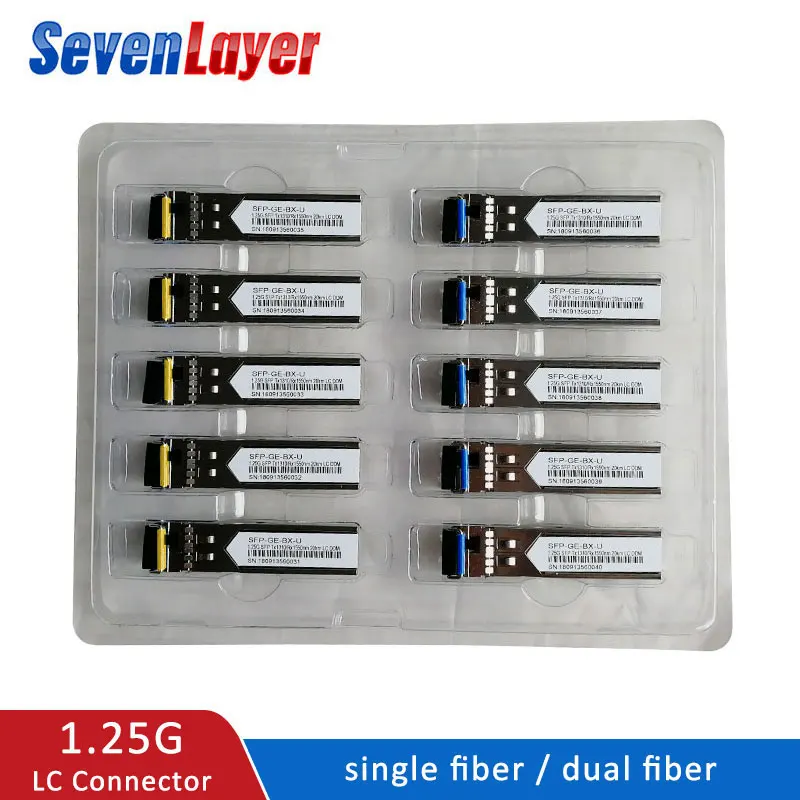 LODFIBER GLC-FE-100BX-D//GLC-FE-100BX-U Cisco Compatible 100M 1310//1550nm BiDi 10km Transceiver