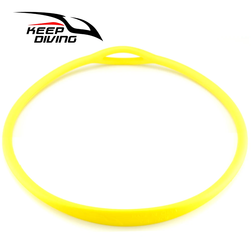 Yellow Keep Diving Дайвинг Силиконовое ожерелье второй этап держатель для мундштука аксессуары для регуляторов шестерни мягкий и прочный силикон - Цвет: Yellow