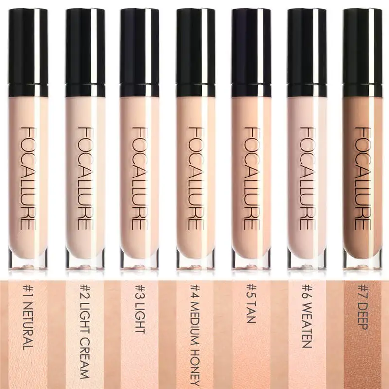 FOCALLURE Makeup Liquid Concealer liquid concealer waterproof concealer makeup concealer face concealer Full Coverage Eye Base Concealer Oil-Control Waterproof Make Up Cosmetic