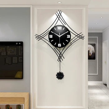 

GH New Clock Watch Wall Clocks Horloge 3d Diy Acrylic Mirror Stickers Home Decoration Living Room Quartz Needle modern design