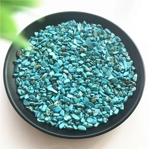 100 г 3-6 мм зеленый бирюзовый камень полированный необработанный камень Самородок целебный аквариум Гравий натуральные камни и минералы - изображение