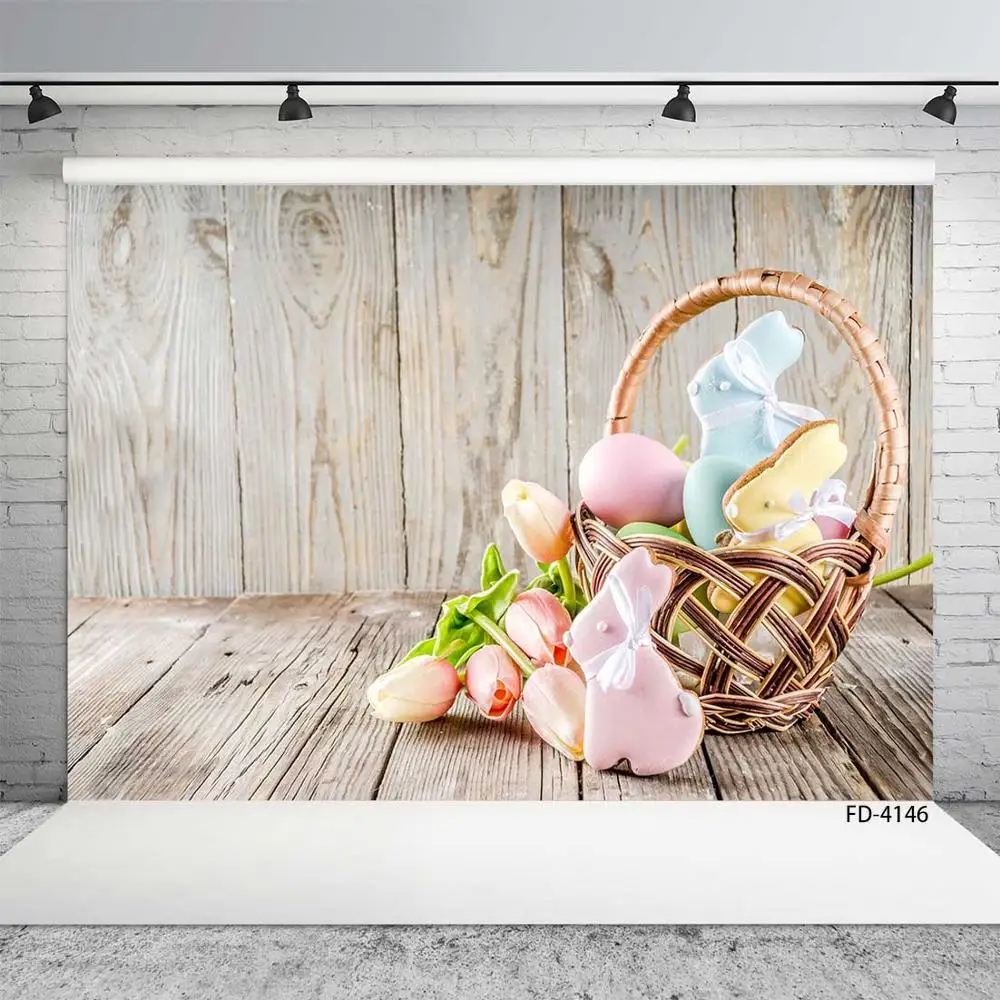 Фоны для фотосъемки новорожденных с пасхальными яйцами корзиной цветами